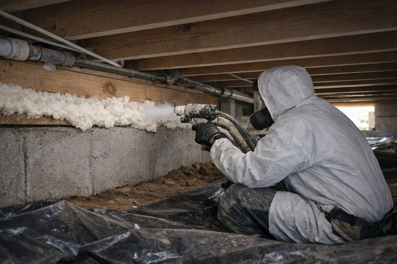 Crawl space insulation