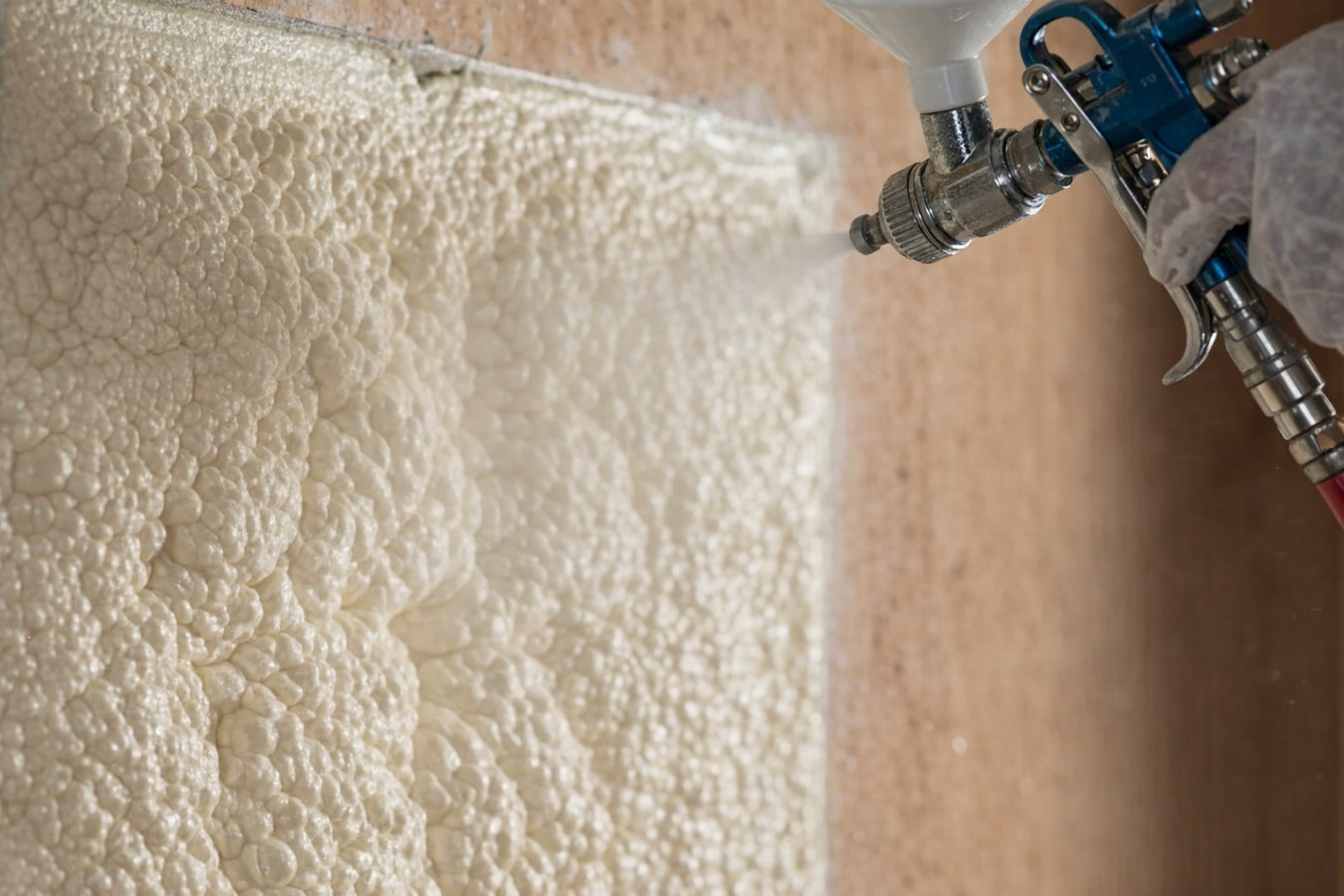 Insulation contractor installing spray foam insulation in Great Falls, MT