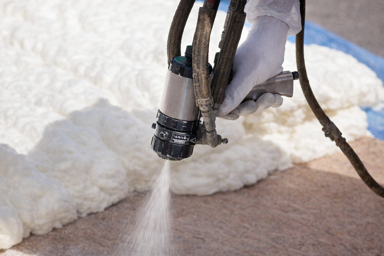 Spray foam insulation